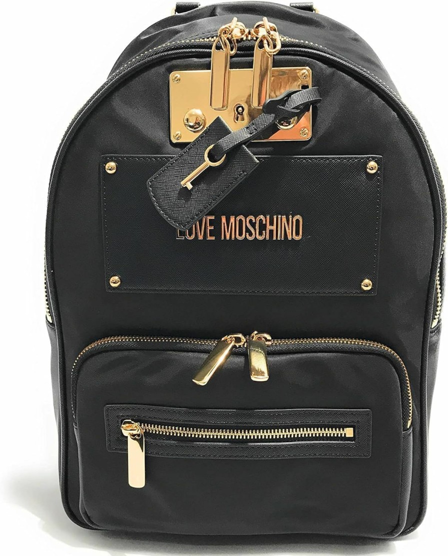 Backpack Handbags | Love Moschino Love Moschino Women'S Jc4152Pp1Glg100A, Black, 39X27X13