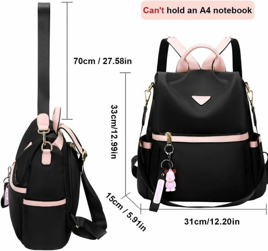 Backpack Handbags | Leathario Leathario Women'S Backpack Purse Small Nylon Casual Daypack Anti-Theft Fashion Shoulder Bag,Travel Bag Casual Daypack Work Daily