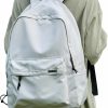 Backpack Handbags | MATE ELAN Mate Elan School White Small Aesthetic Backpack Lightweight Water-Resistant Simple Casual Daypack Gymbackpack Suitable For Teenagers Kids School College Travel