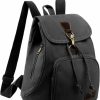 Backpack Handbags | Eshow Eshow Canvas Backpack Purse For Women Canvas Backpacks Small Casual Daypack For Men Women Anti-Theft Work Daily