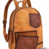 Backpack Handbags | LRTO Lrto Genuine Leather Backpack Purse For Women Vintage Casual Daypack Handmade Cowhide Western Rucksack Leather Knapsack (Coffee)