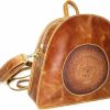 Backpack Handbags | PRERNA Prerna Western Style Leather Backpack, Women Backpack Bags Leather Purse Multipurpose Design Fashion Handbags College Shoulder Bags (Brown)